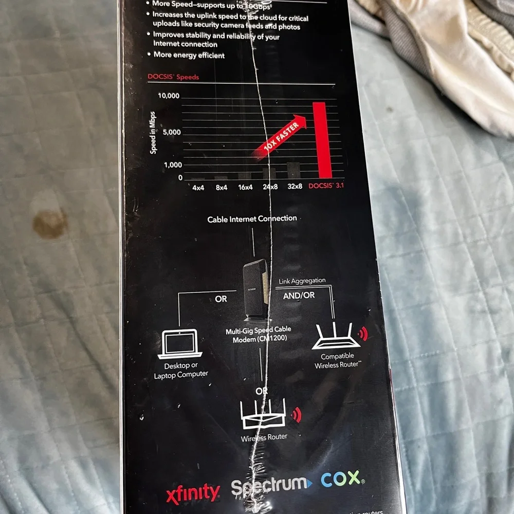 NETGEAR Nighthawk Cable Modem CM1200 - Compatible with All Cable Providers NEW - Picture 2 of 9